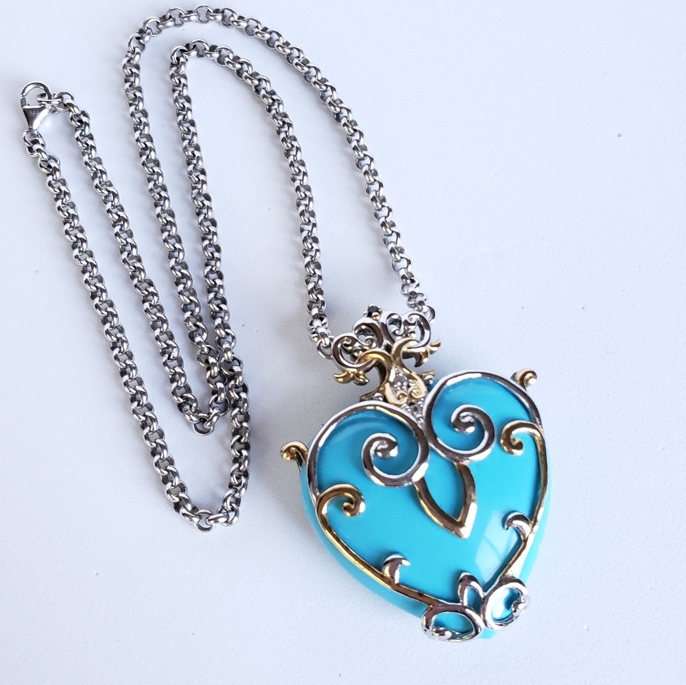 SOLD Michael Valitutti 18k&925 Turquoise Necklace